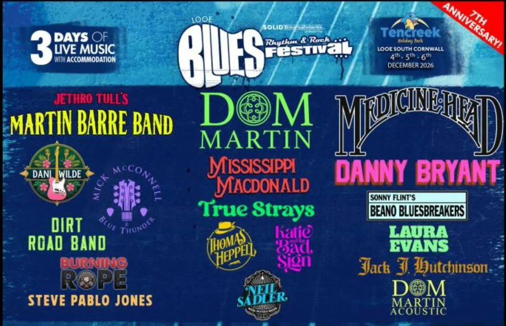 Picture of Looe Blues, Rhythm & Rock Festival 2026