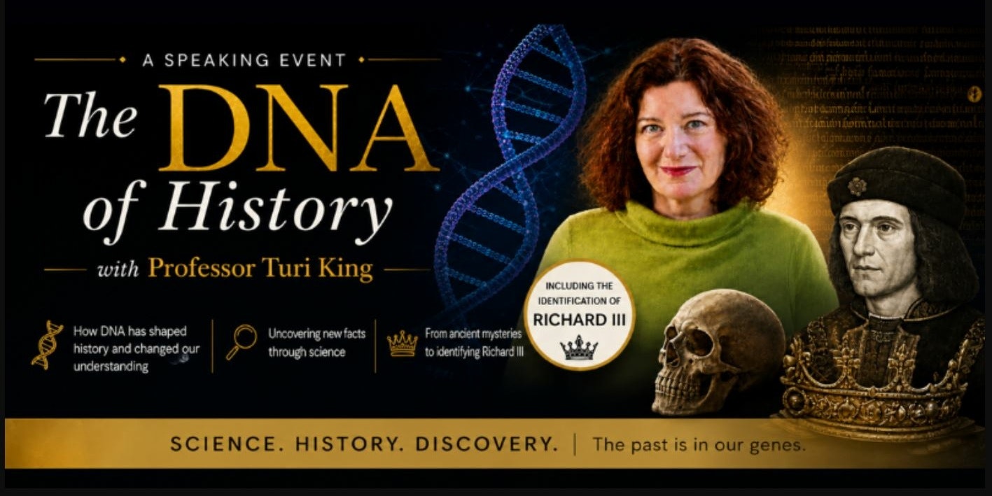 Picture of DNA of History with Professor Turi King