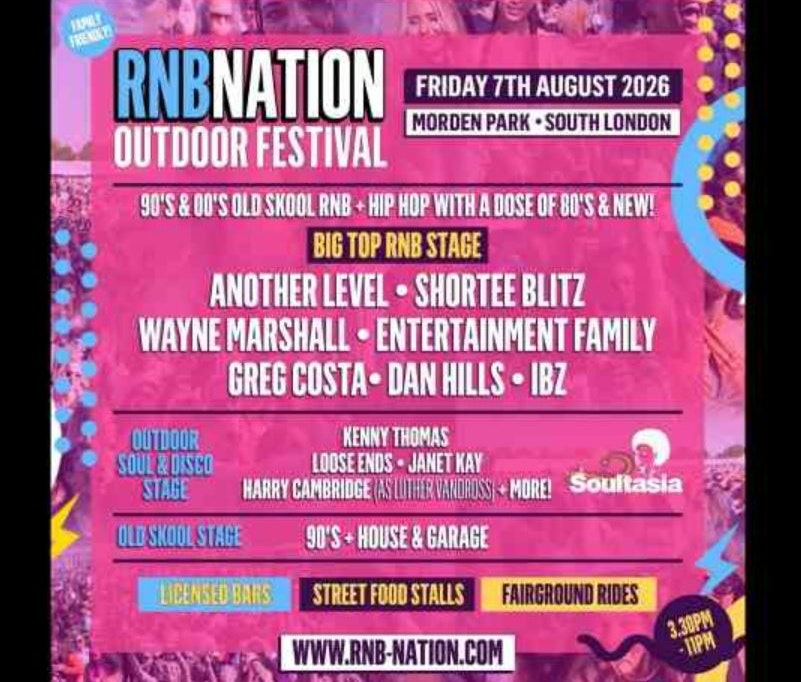 RnB Nation Outdoor Festival London 2026