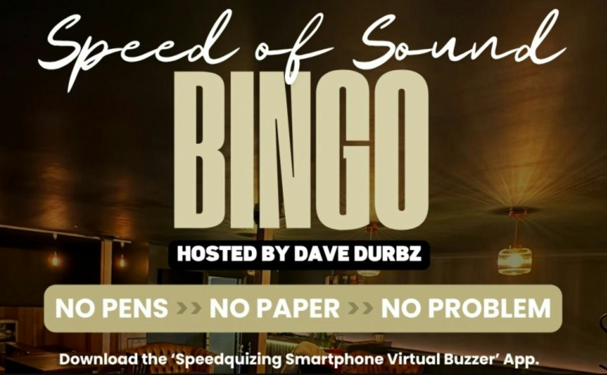 Speed of Sound Bingo