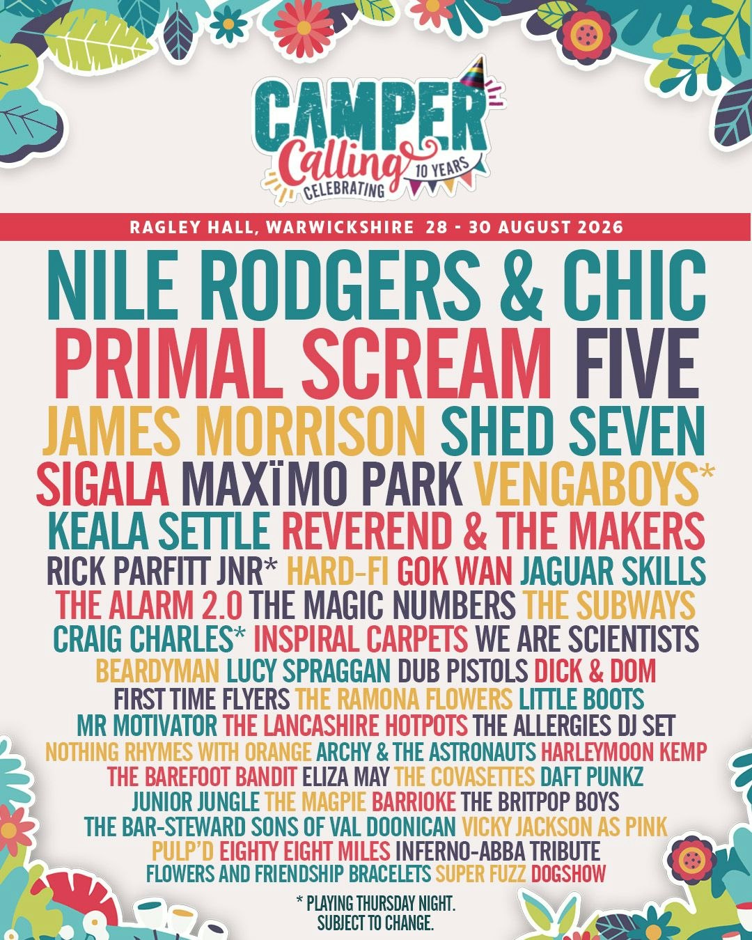 Camper Calling 2026 Family Music Festival