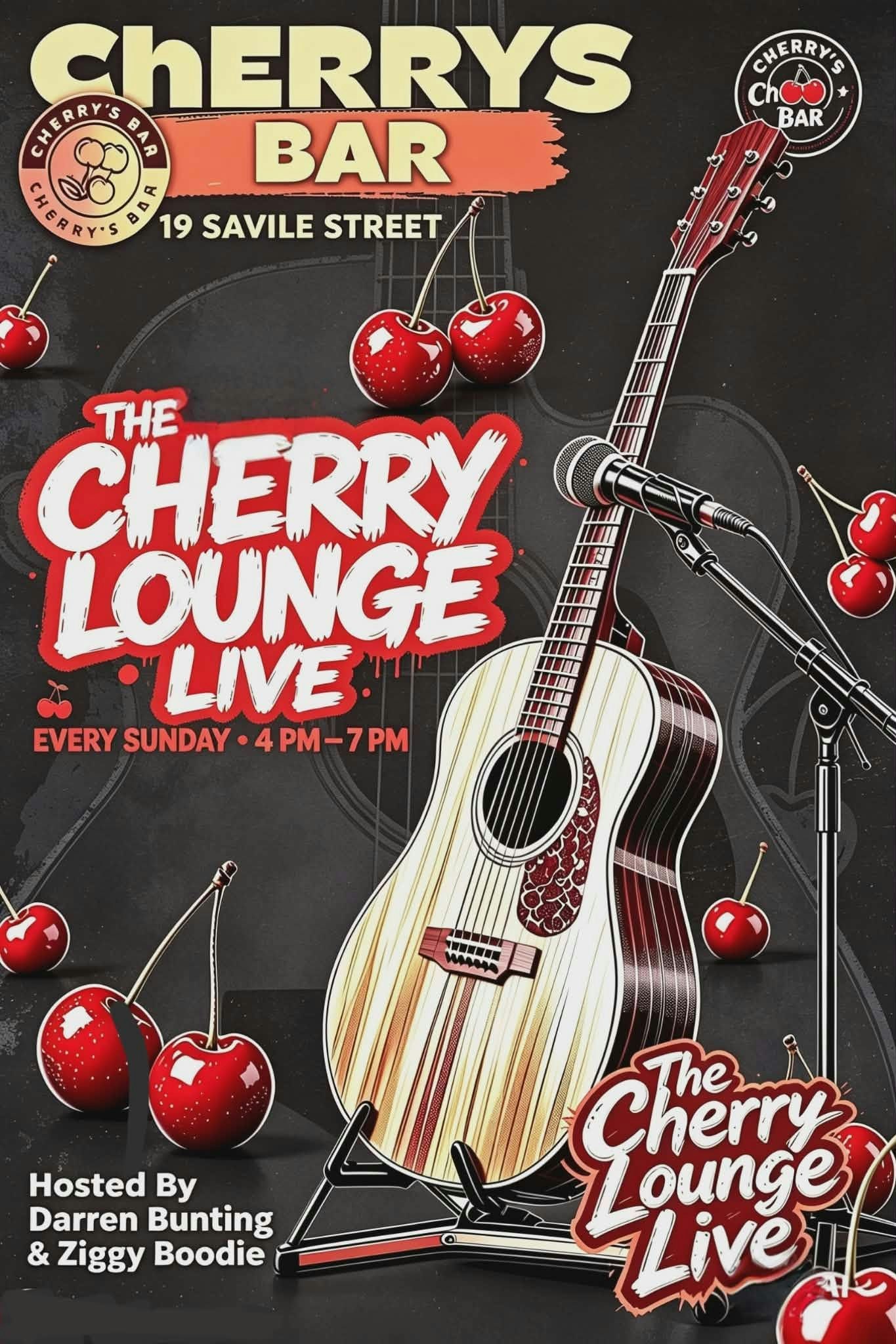 Picture of The Cherry Lounge Live - open mic & acoustic session with special guests Sam Oaten, Robbie Ward & more