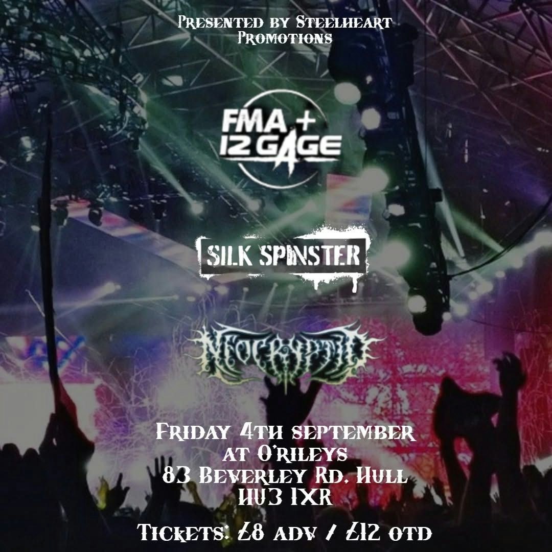 Picture of Steel Heart Promotions presents FMA + 12 Gage plus support from Silk Spinster & Neo Cryptid