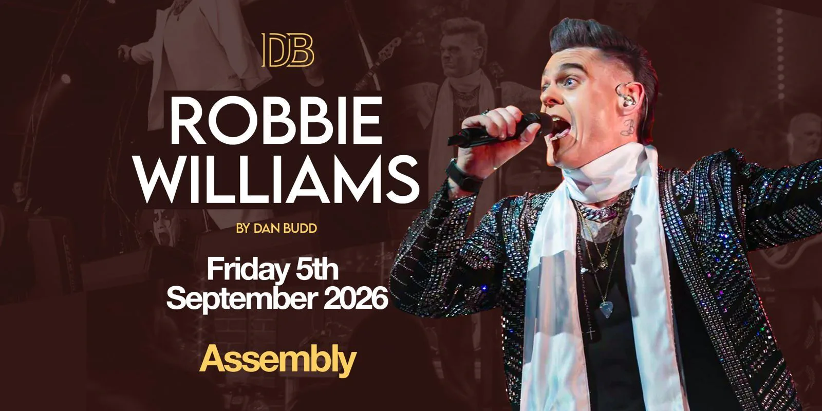 Picture of Dan Budd as Robbie Williams