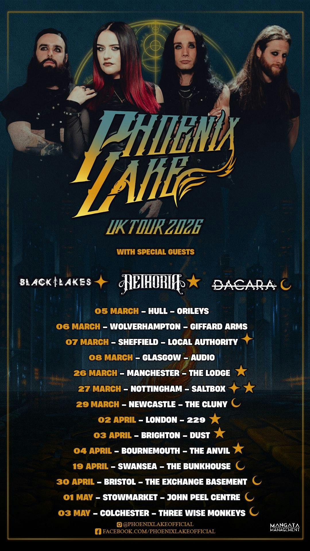 Phoenix Lake UK Tour plus support from...