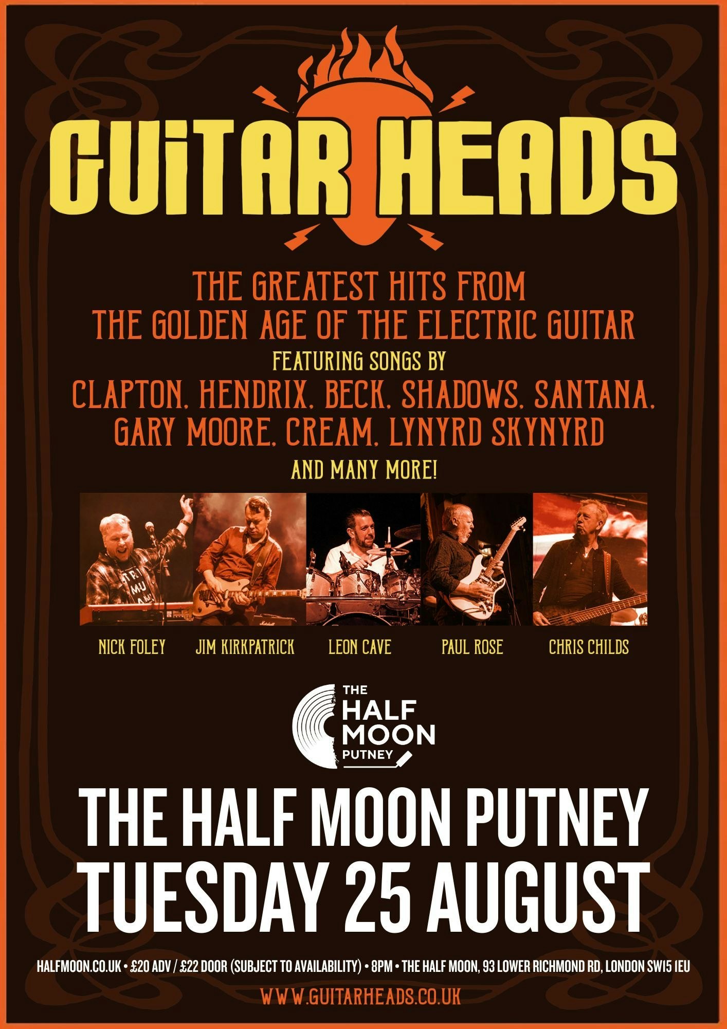 Picture of Guitar Heads Ft Jim Kirkpatrick, Paul Rose, Chris Childs, Leon Cave & Nick Foley