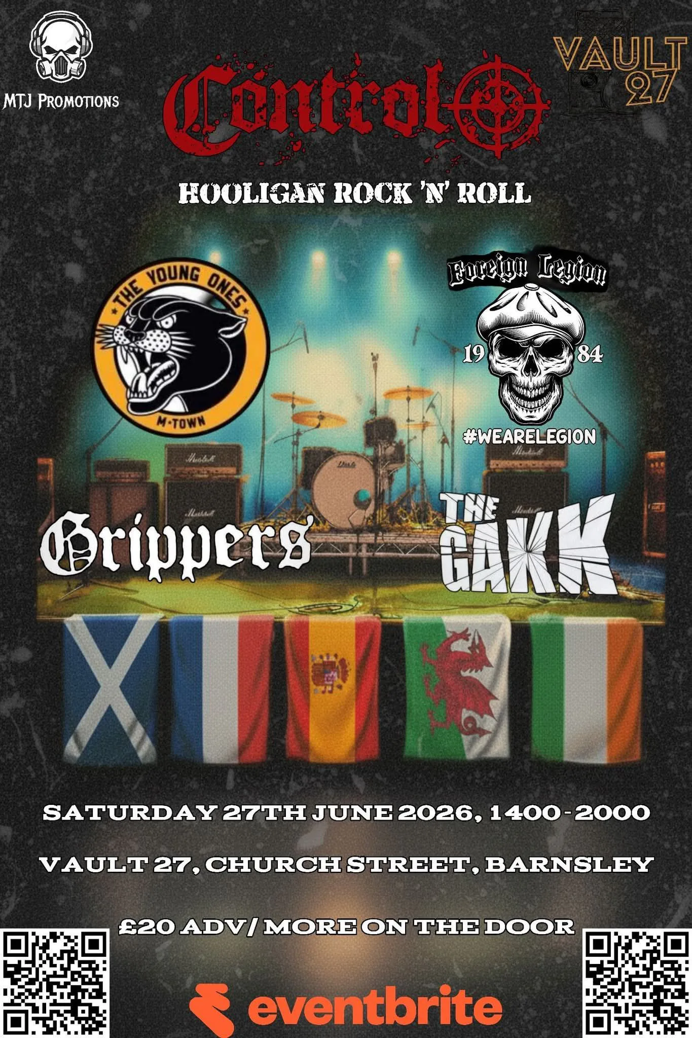 Picture of International Punk Showcase; Control, The Young Ones, Grippers, Foreign Legion & The Gakk
