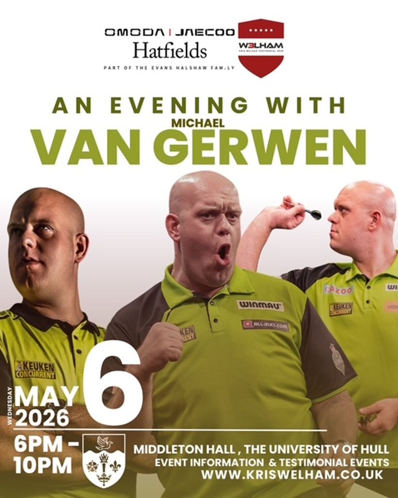 Michael Van Gerwen for Kris Welham’s testimonial year