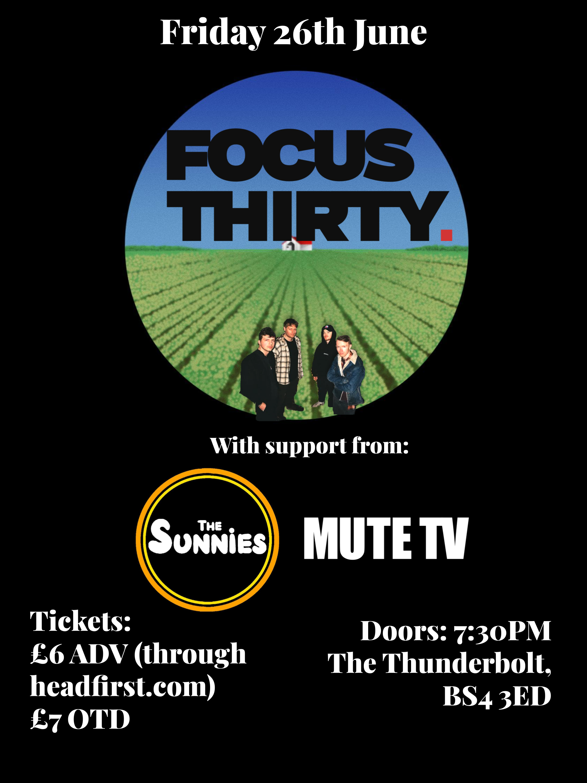 Picture of FOCUS THIRTY + The Sunnies + Mute TV