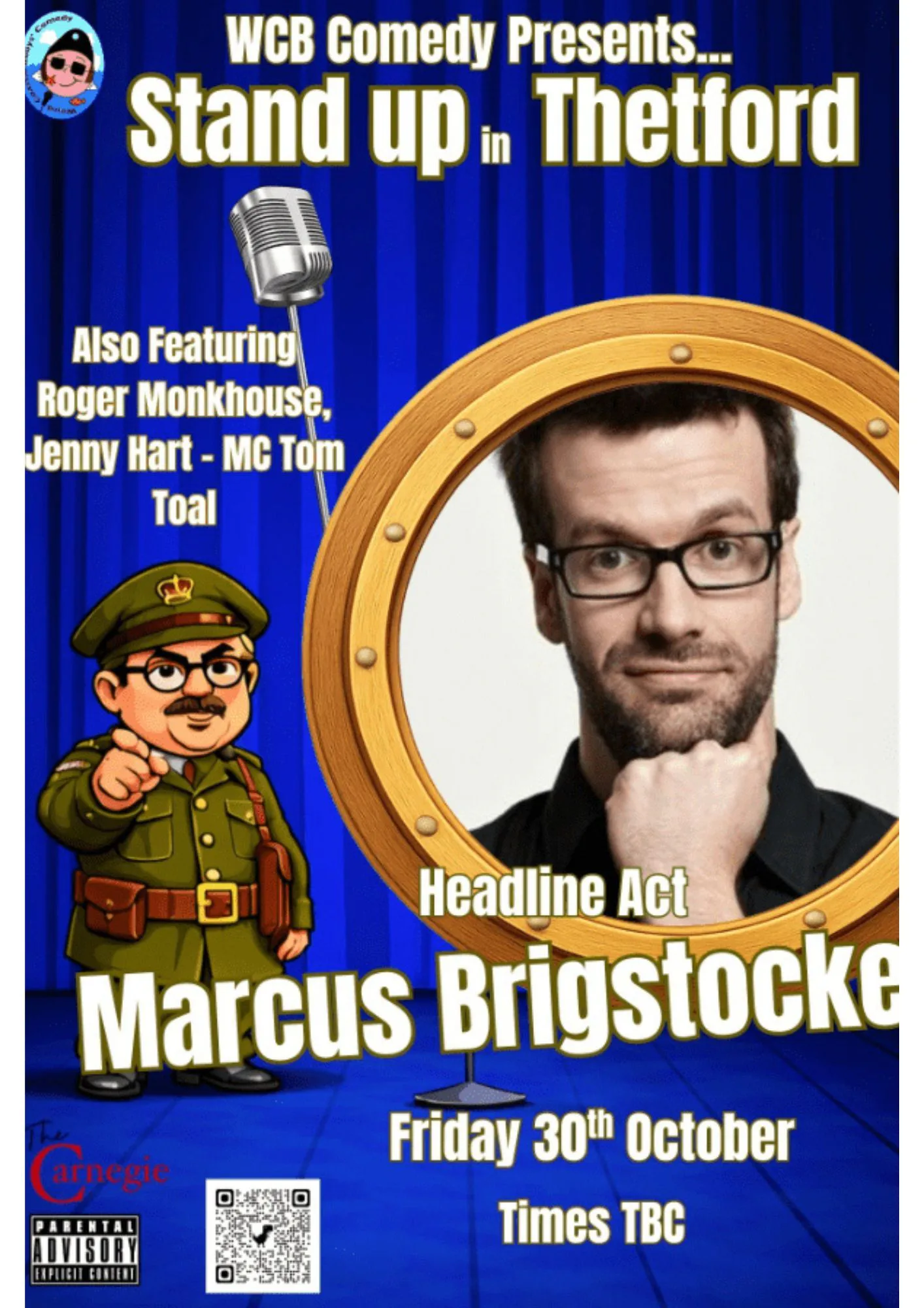 Picture of WCB Stand up Thetford with headliner Marcus Brigstocke