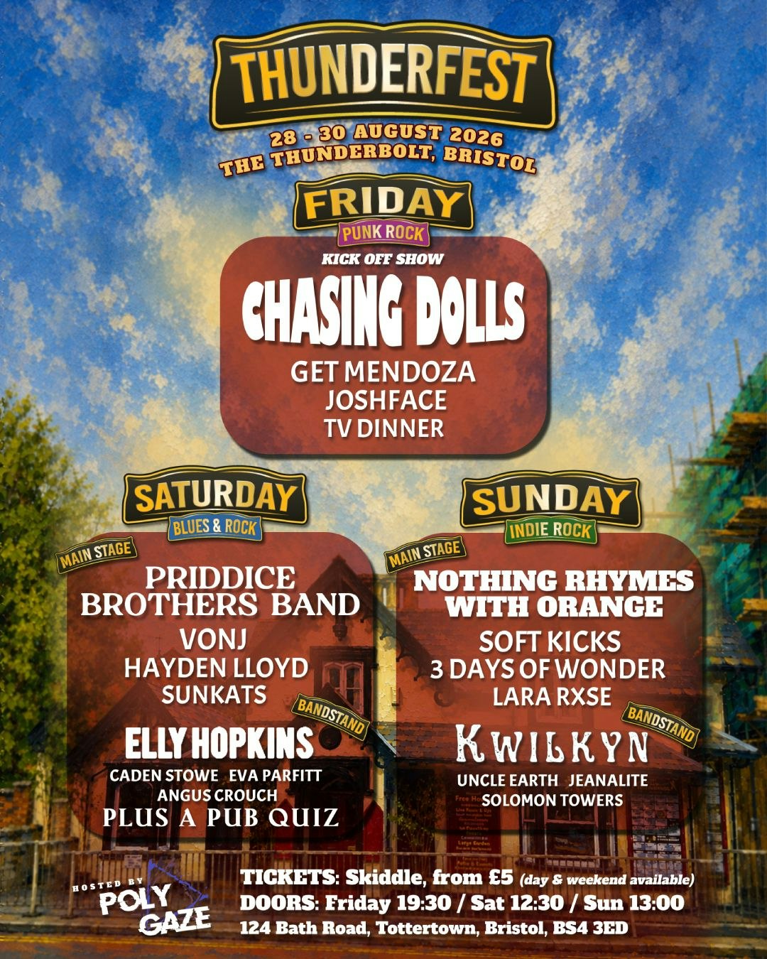 Picture of Polygaze Presents: THUNDERFEST DAY 2 - BLUES & ROCK + PUB QUIZ!
