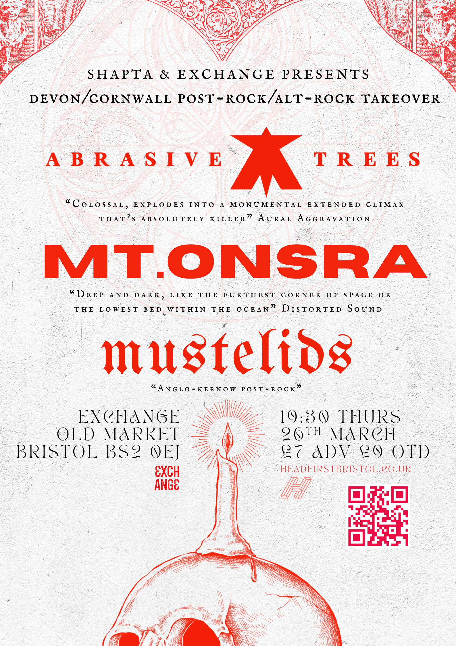 Abrasive Trees + Mt Onsra + Mustelids