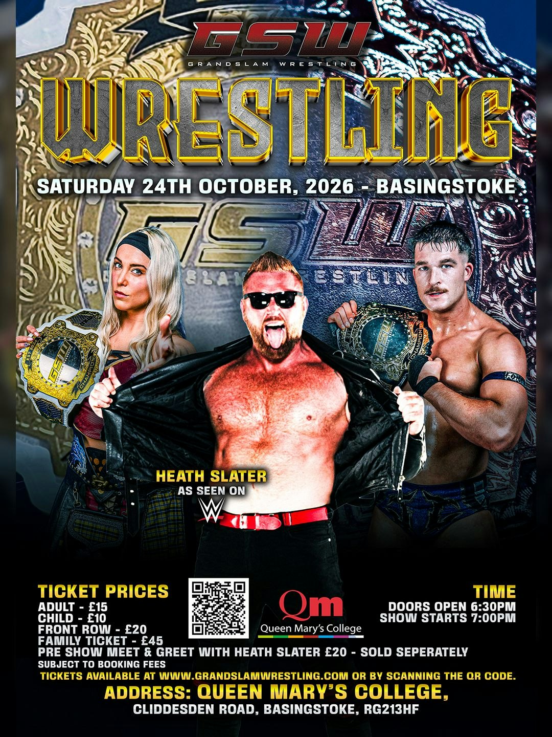 Picture of GrandSlam Wrestling Live in Basingstoke with Former WWE Superstar Heath Slater