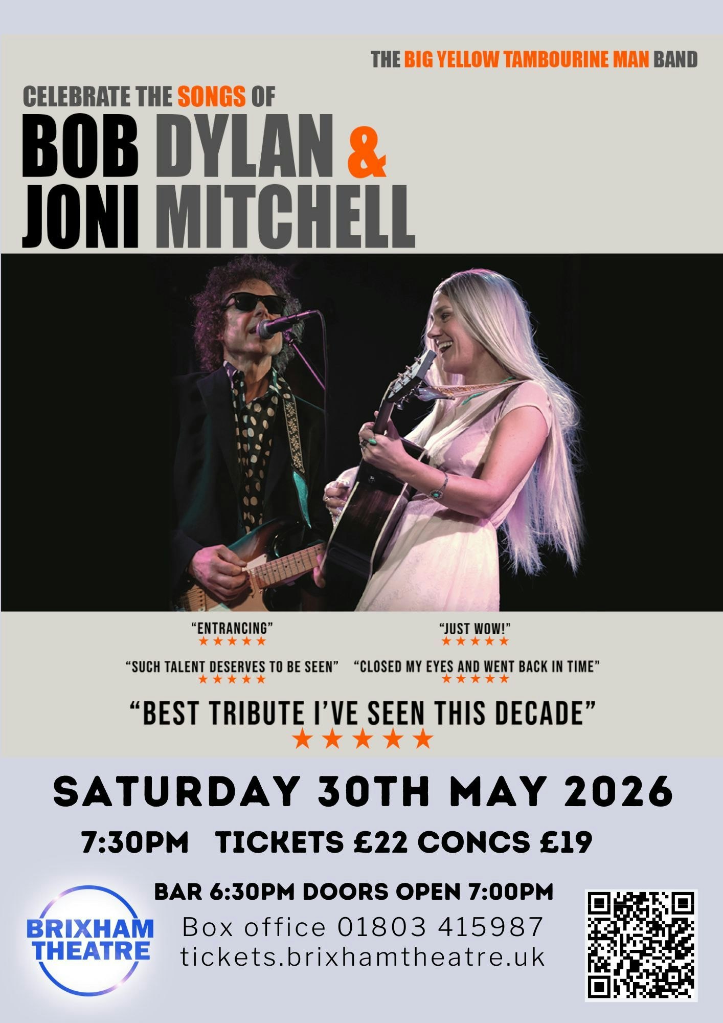 Picture of The Big Yellow Tambourine Man Band - Bob Dylan & Joni Mitchell Tribute