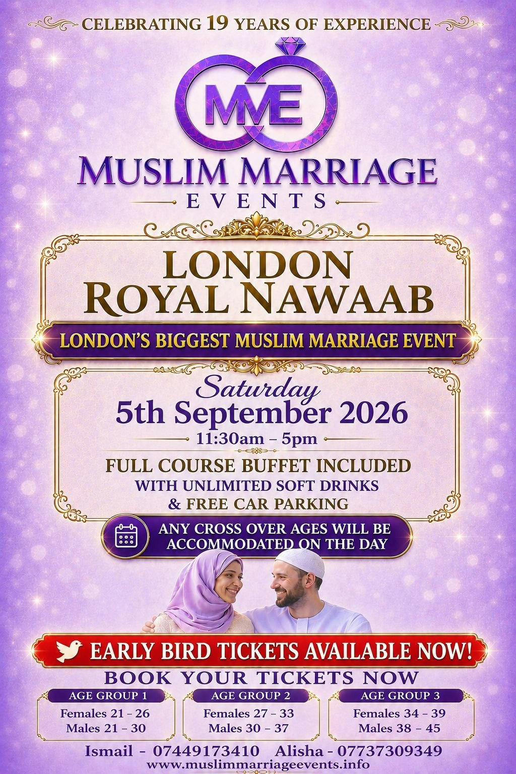 Picture of Muslim Marriage Events London - 3 Age Groups