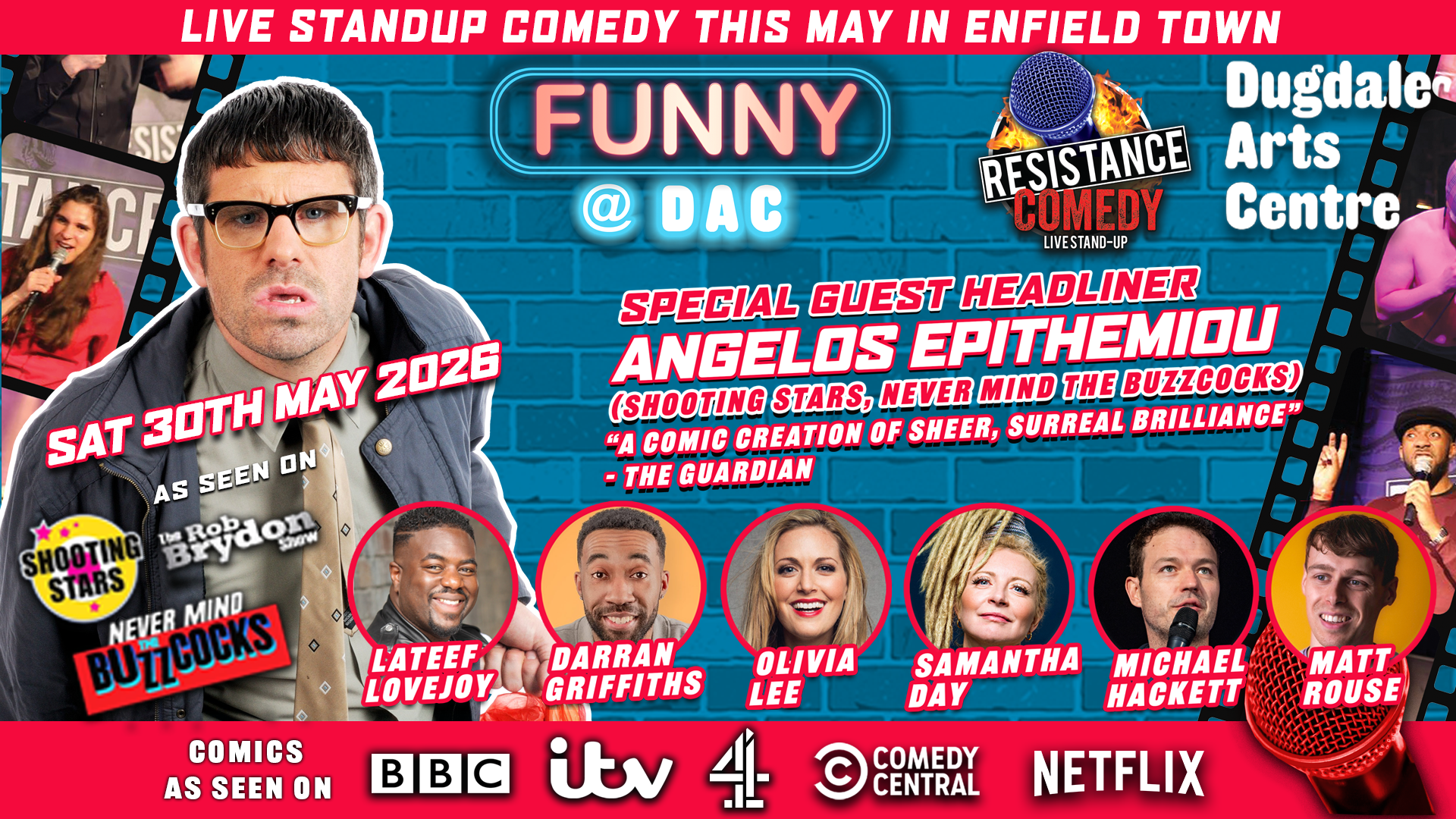 Resistance Comedy | FUNNY @ DAC | Live Stand-Up Comedy in Enfield