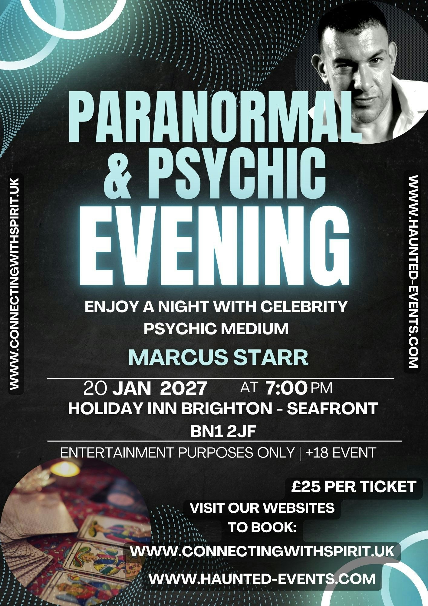 Picture of Paranormal & Psychic Event with Celebrity Psychic Marcus Starr @ IHG Brighton Seafront