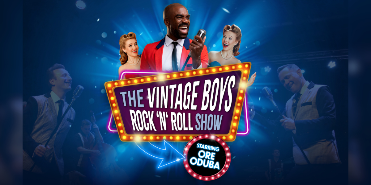 Ore Oduba stars in The Vintage Boys Rock ’n’ Roll Show