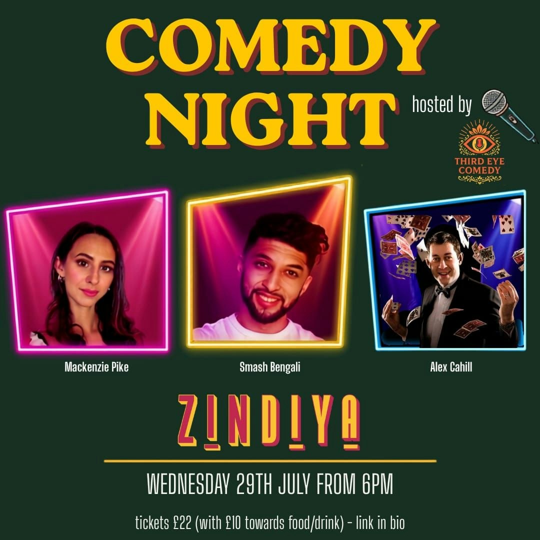 Picture of Comedy Night at Zindiya - Wednesday 29th July 2026