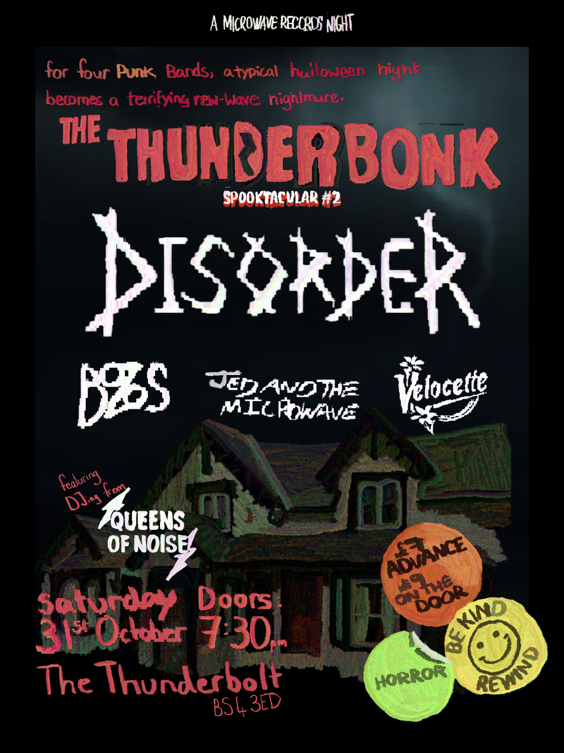 Picture of THUNDERBONK SPOOKTACULAR #2: DISORDER/BOZOS/JED AND THE MICROWAVE/VELOCETTE