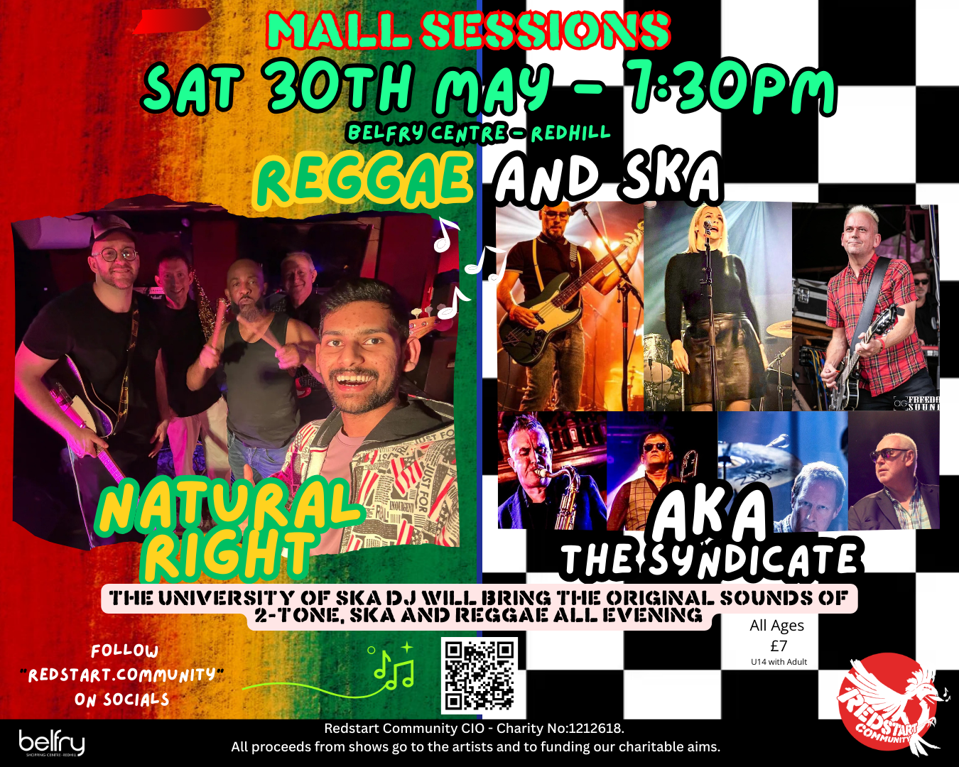 Natural Right and AKA the Syndicate bring Reggae and Ska to the Mall Sessions
