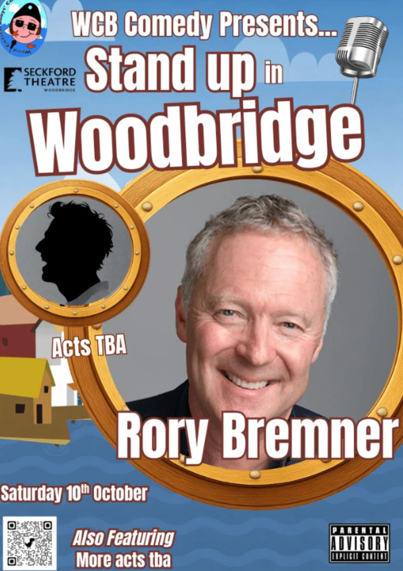 Picture of WCB Stand up in Woodbridge with headliner Rory Bremner