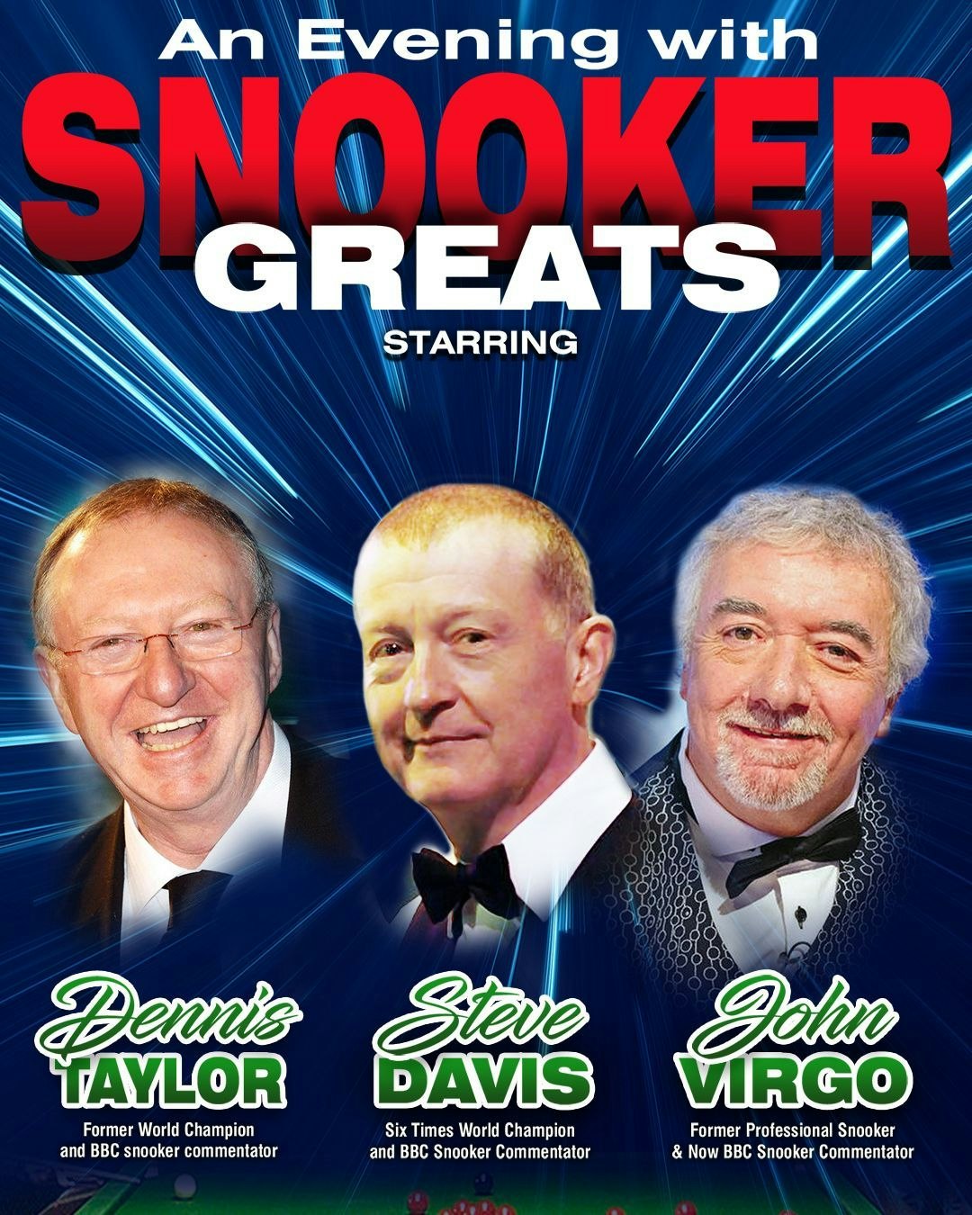 The Black Ball Final 40th Anniversary with Steve Davis, Dennis Taylor
