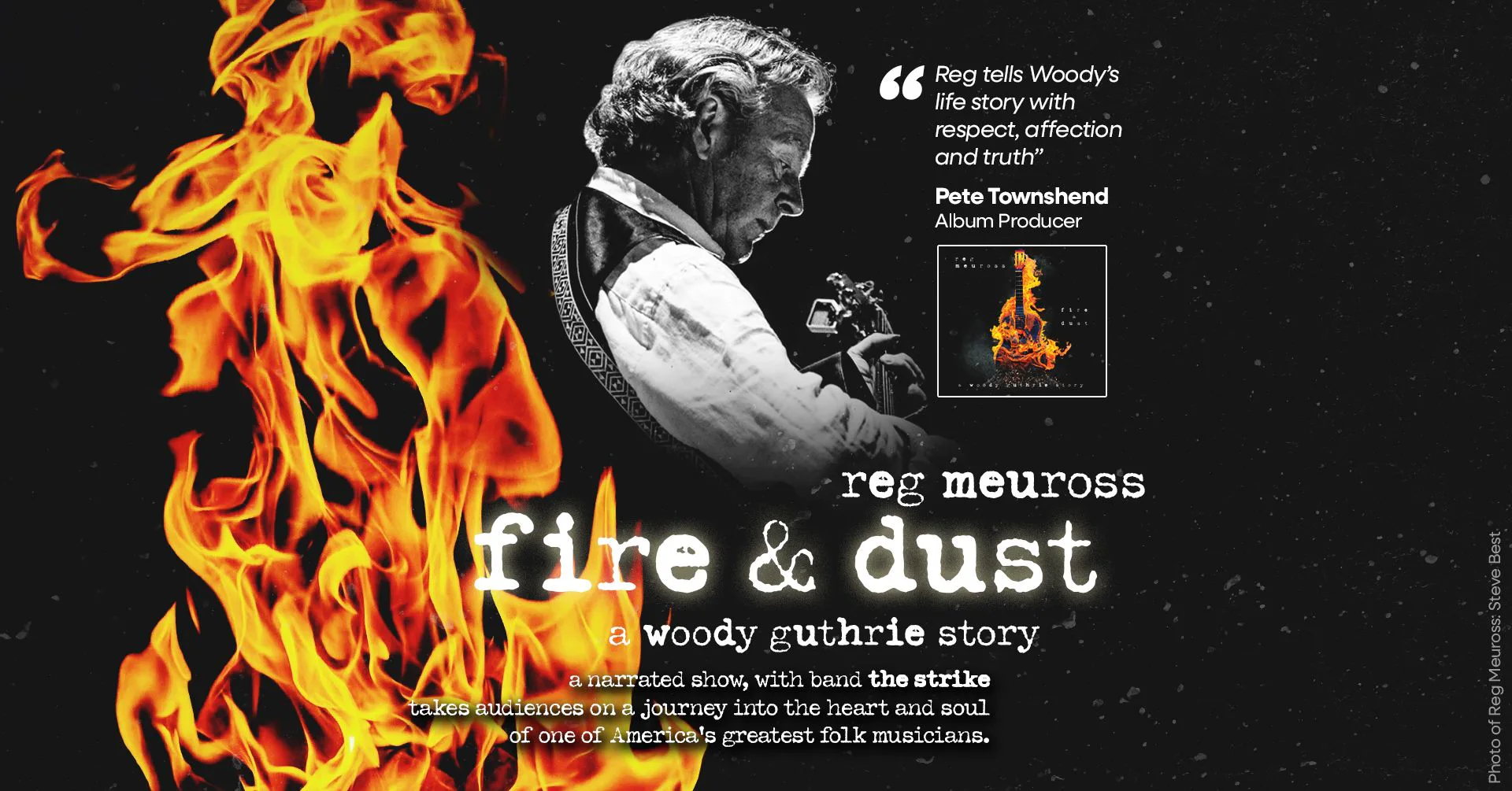 Picture of Reg Meuross & The Strike at New Forest Folk Festival - Fire & Dust: A Woody Guthrie Story