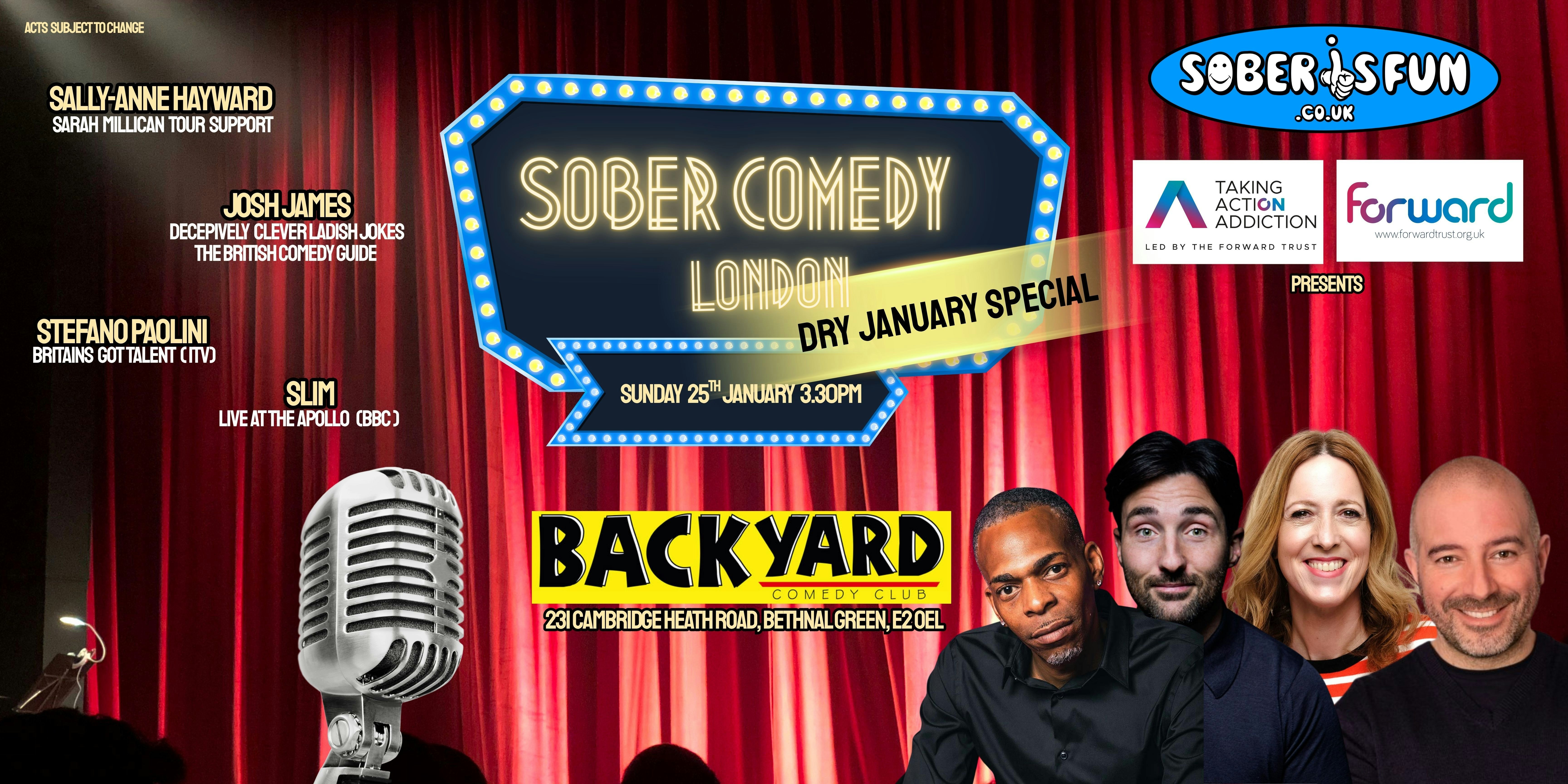 Sober Comedy London - Dry January Special