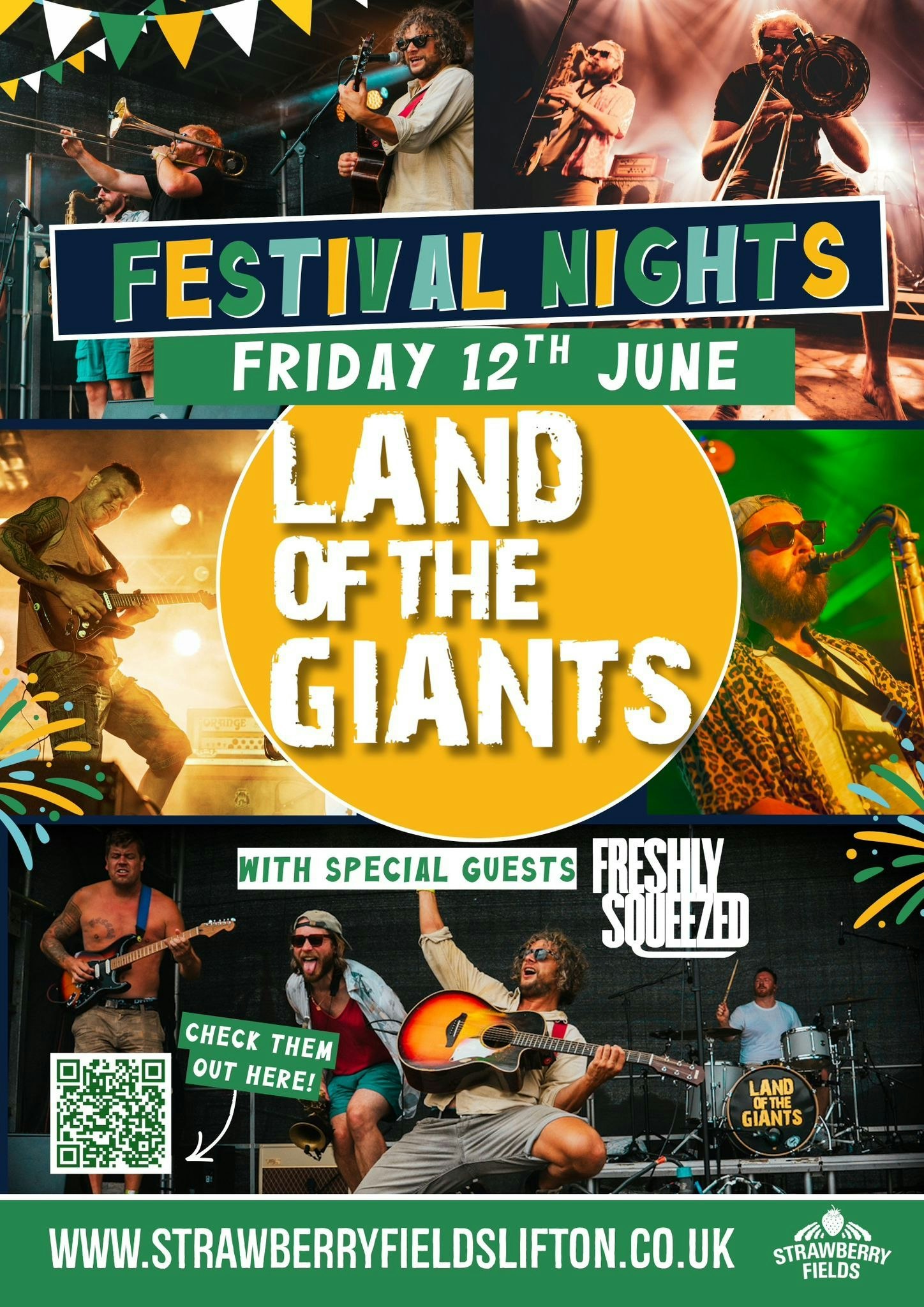 Land of the Giants + Freshly Squeezed @ Strawberry Fields Lifton