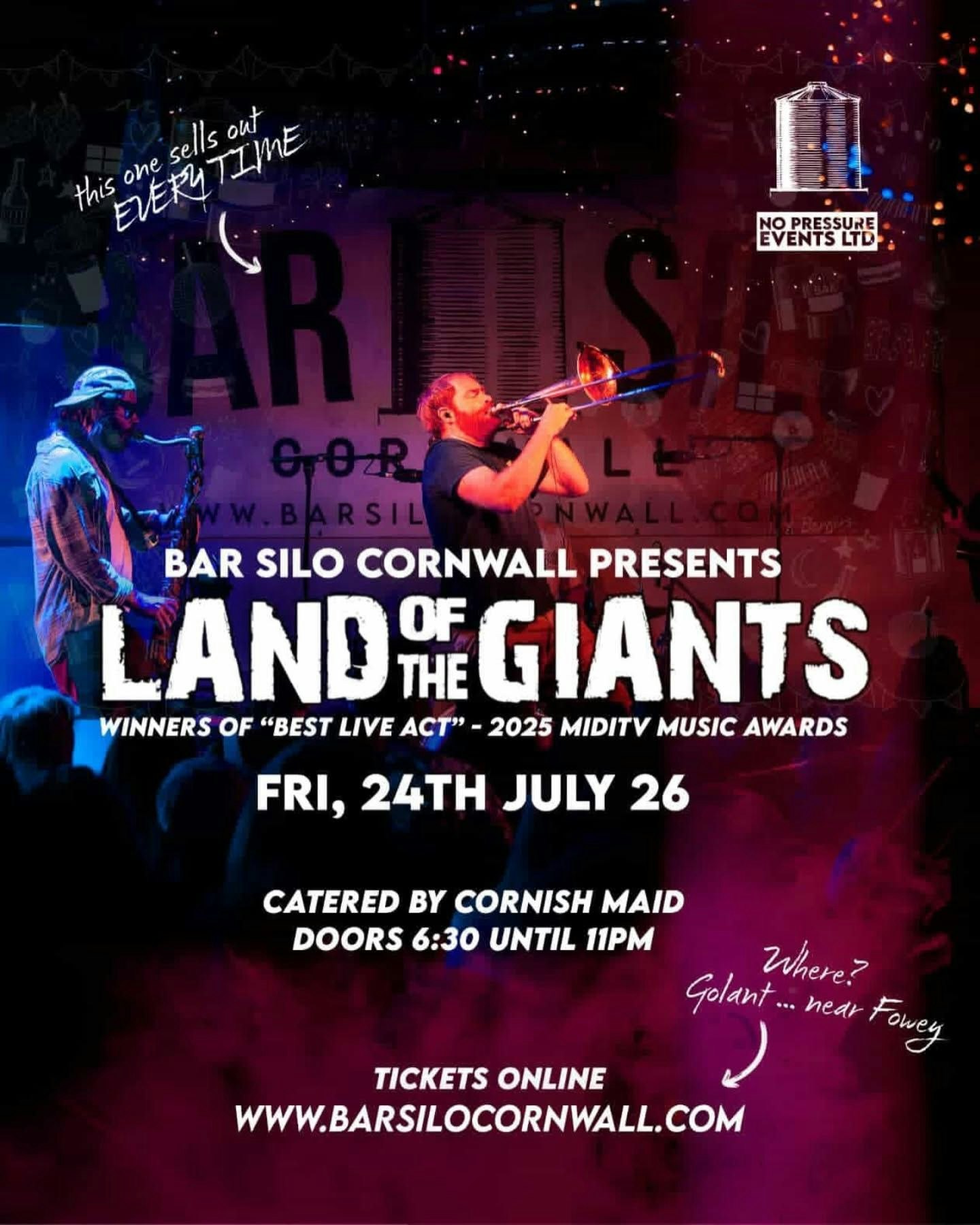 Land of the Giants + Buena @ Bar Silo, Golant, Cornwall