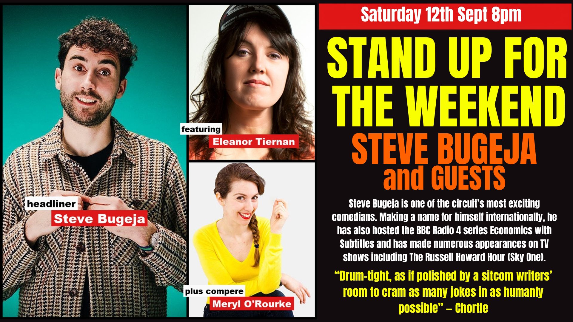 Picture of Stand Up For The Weekend with Steve Bugeja & Guests