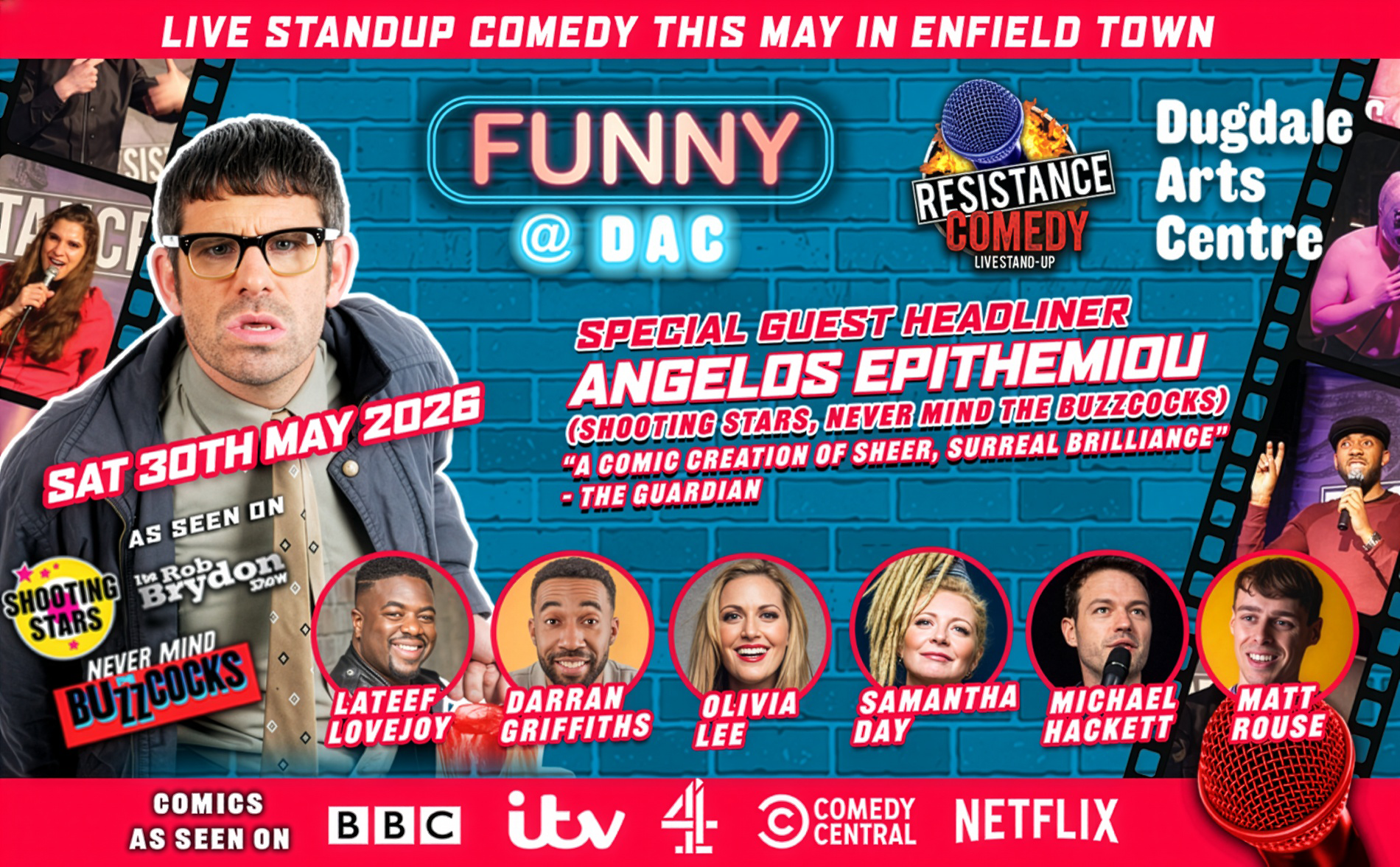 Resistance Comedy | FUNNY @ DAC | Live Stand-Up Comedy in Enfield