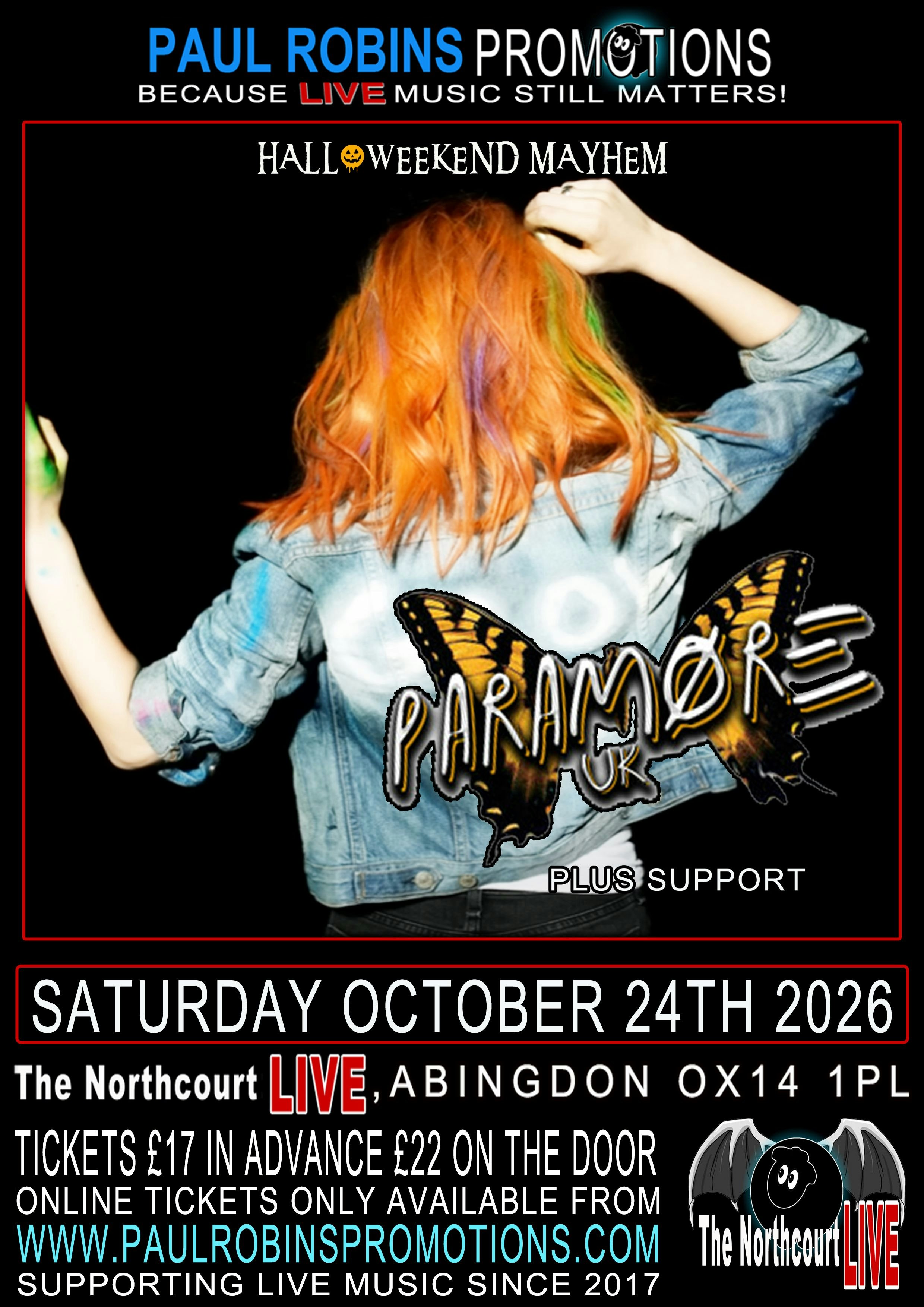 Paramore UK - Paramore Tribute | Halloweekend Mayhem