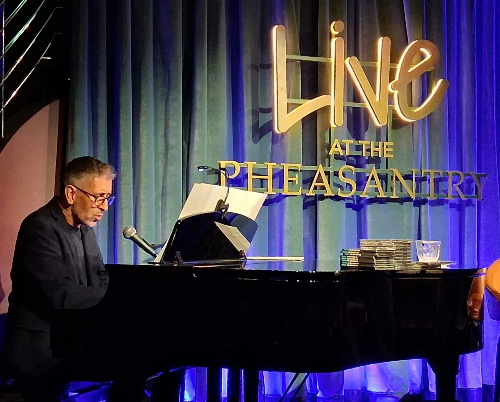 Simon Beck at the piano