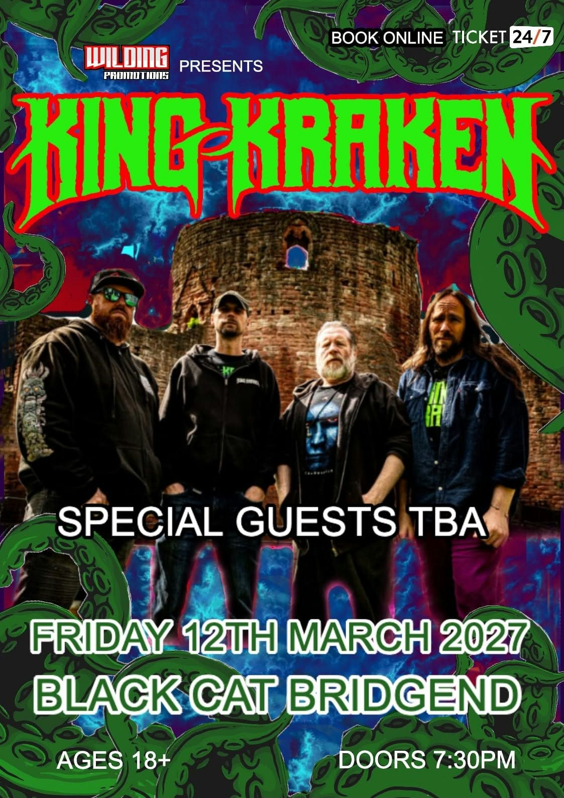 Wilding presents: KING KRAKEN @ Black Cat, Bridgend