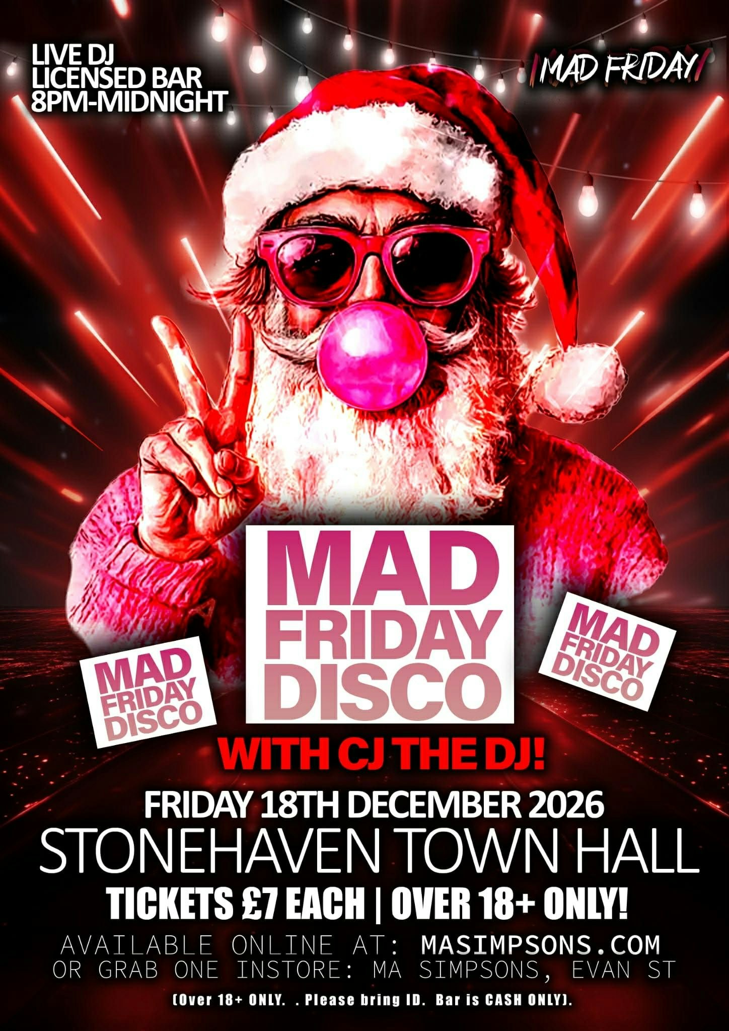 Mad Friday Disco with CJ the DJ