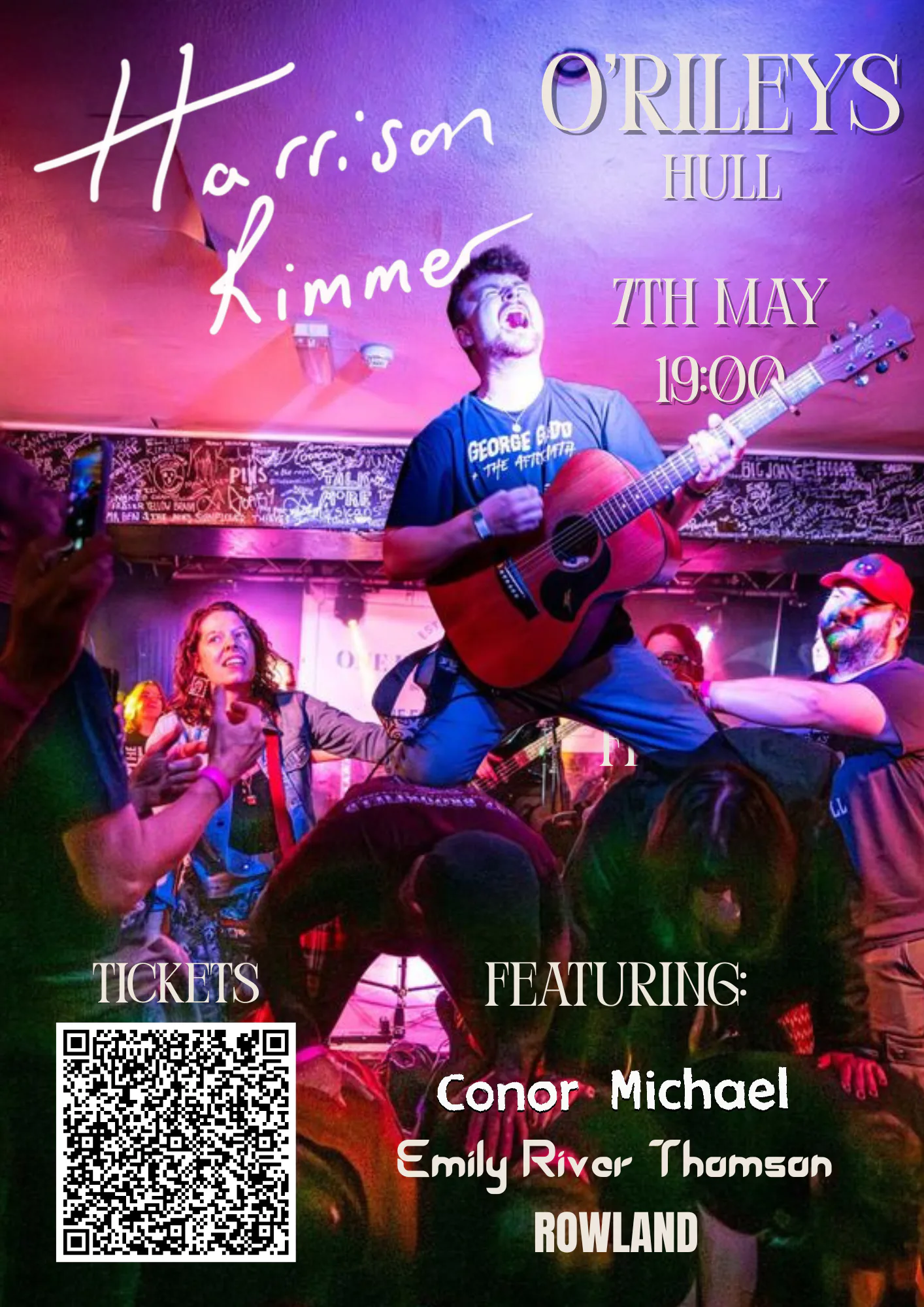 Picture of Harrison Rimmer, Conor Michael, Emily River Thomson & Rowland in The Backroom at O'Rileys