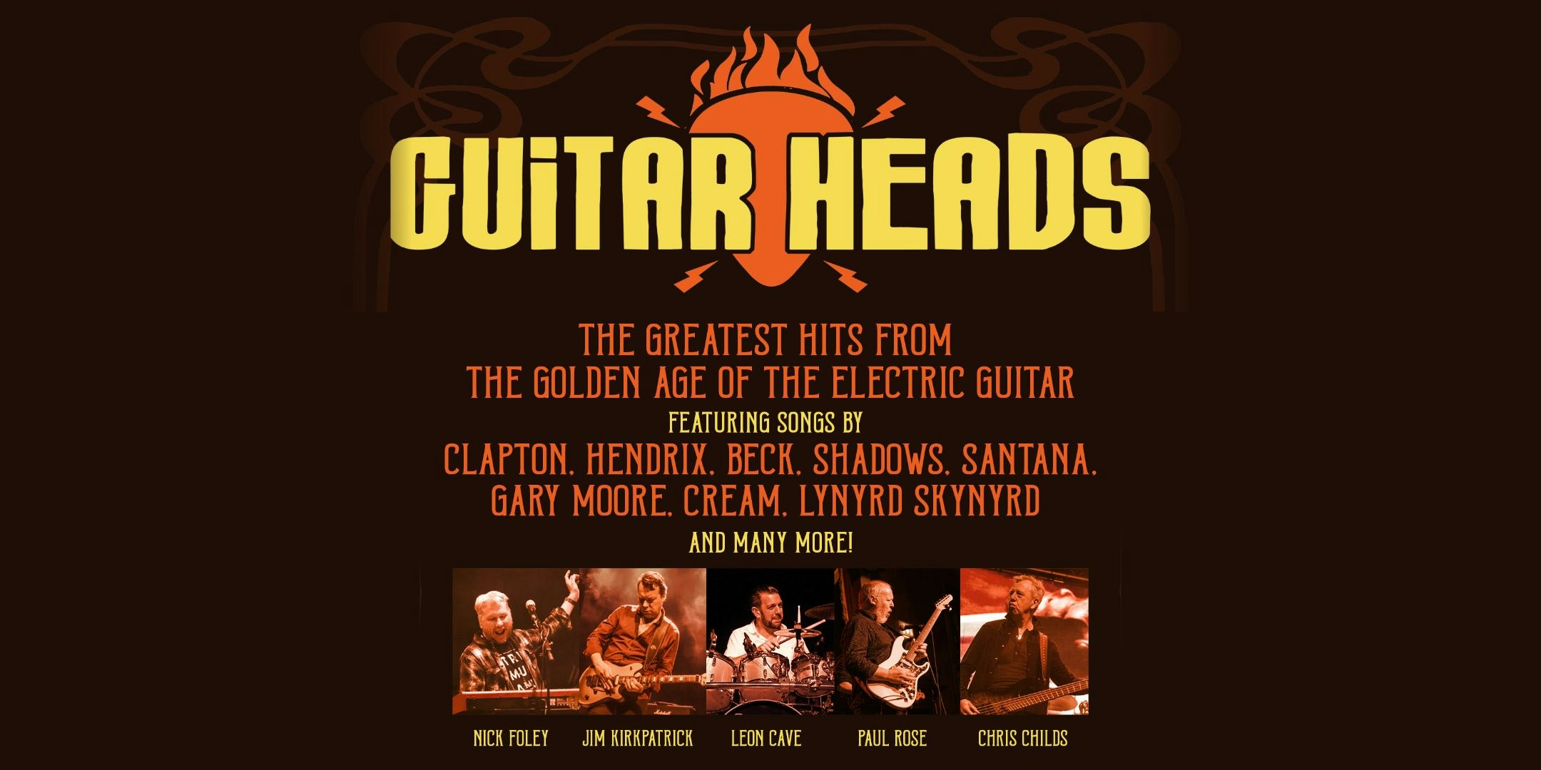 Guitar Heads ft Jim Kirkpatrick, Chris Childs, Paul Rose & Leon Cave - Llandudno