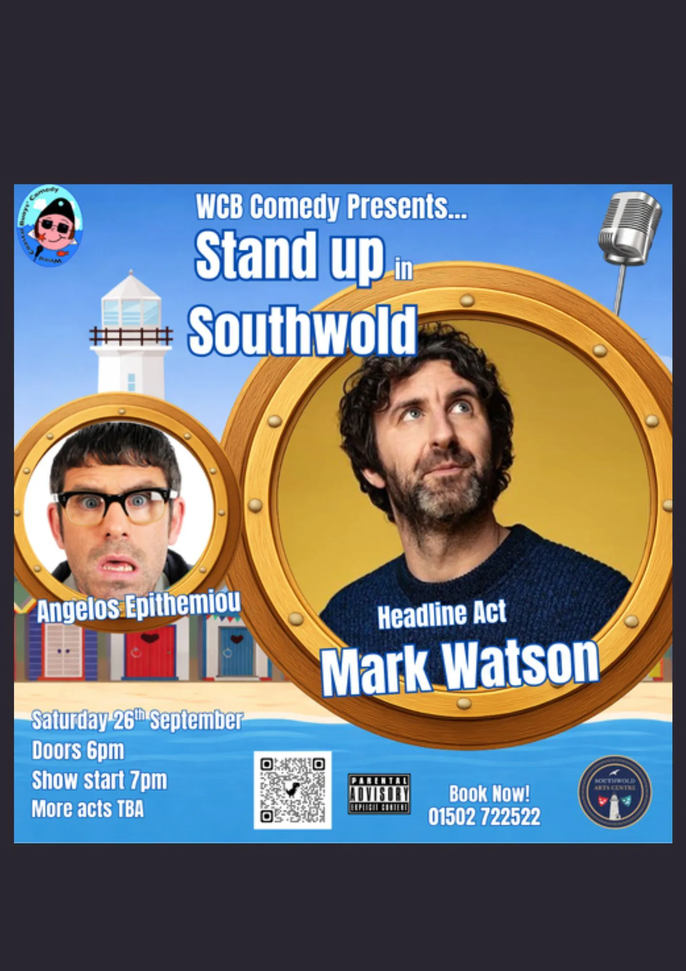 Picture of WCB Comedy Stand up in Southwold: Headliner Mark Watson