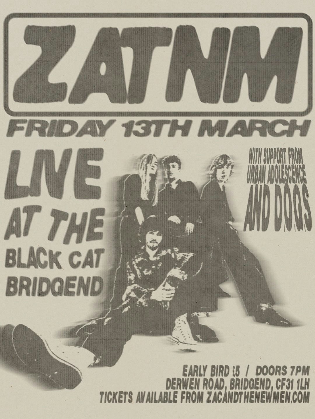 ZAC AND THE NEW MEN @ Black Cat, Bridgend