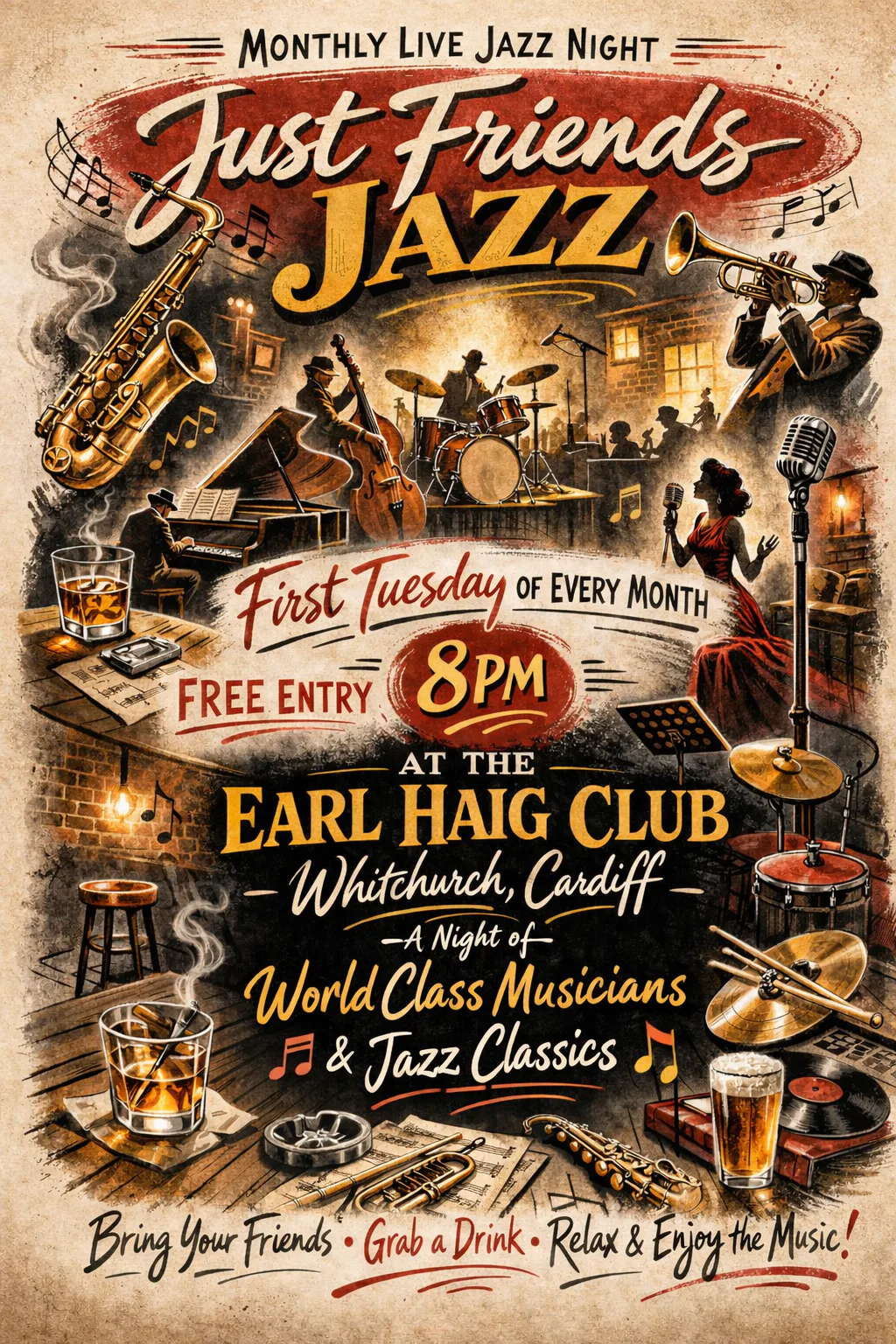 Picture of Just Friends Jazz Club at The Earl Haig Club Bar