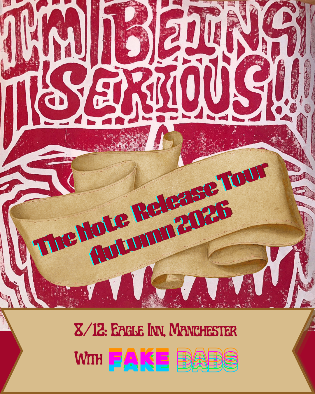 Picture of I'm Being Serious - The Note Release Tour Autumn 2026