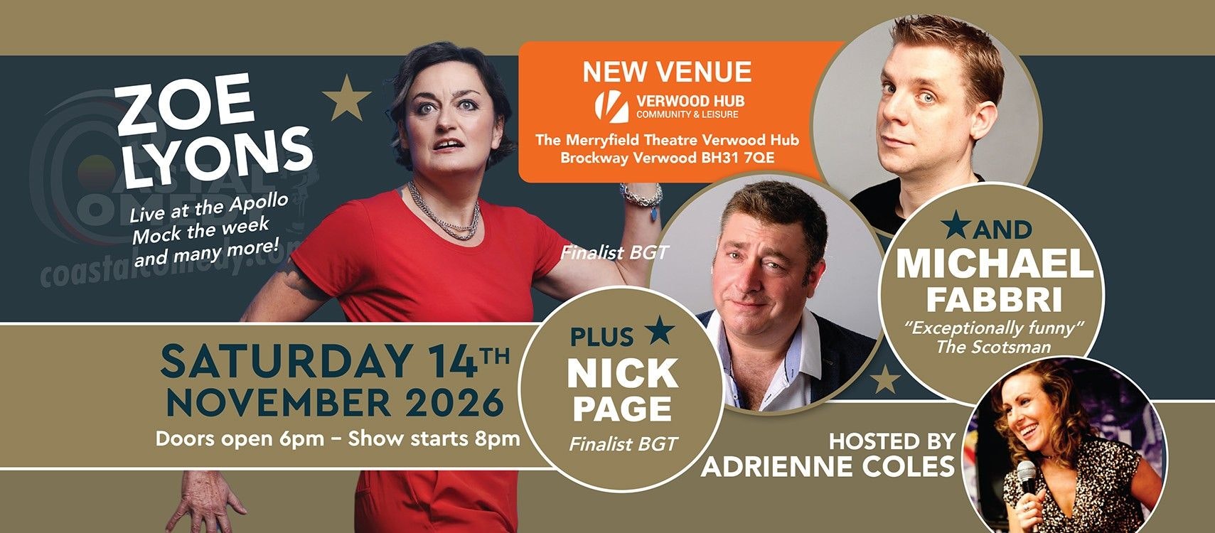 The Coastal Comedy Show with Zoe Lyons