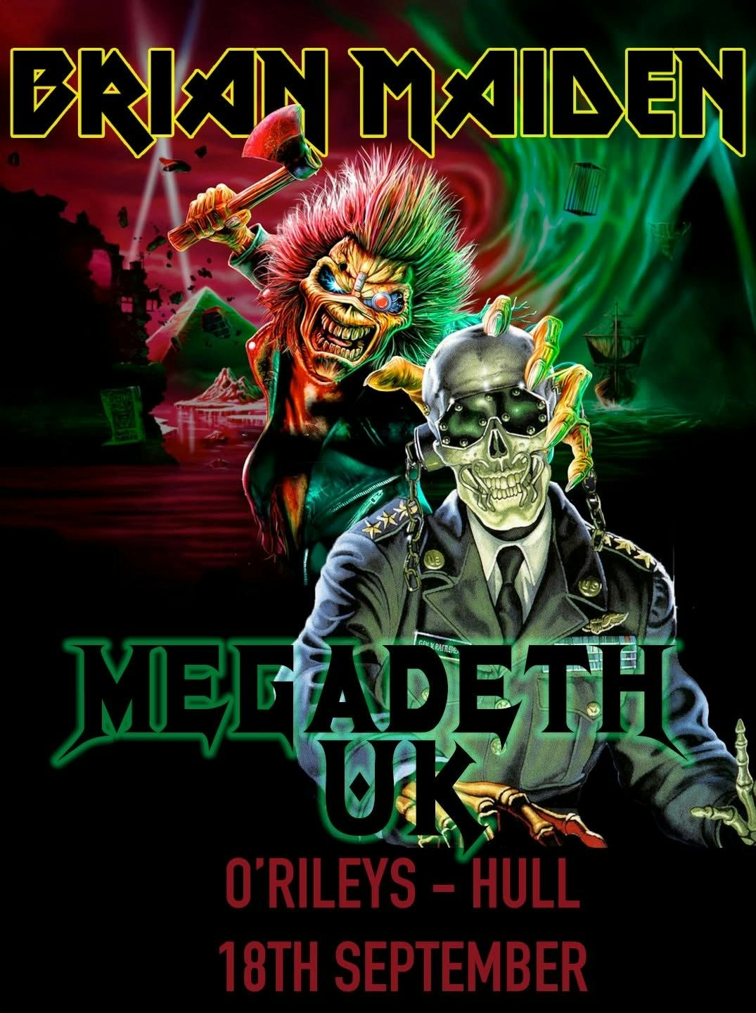 Picture of Brian Maiden vs Megadeth UK at O'Rileys