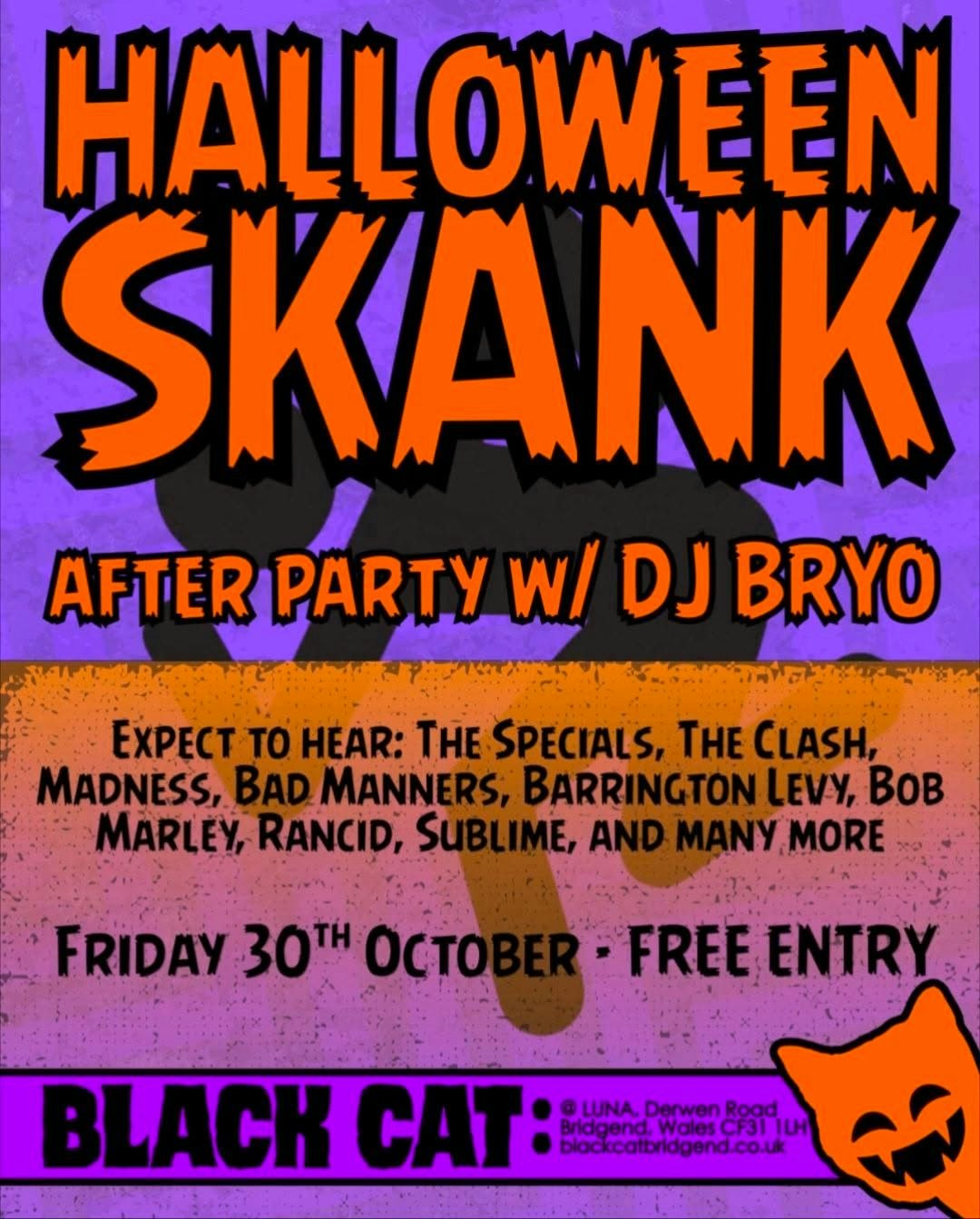 HALLOWEEN SKANK - Ska, Reggae & Punk Club Night
