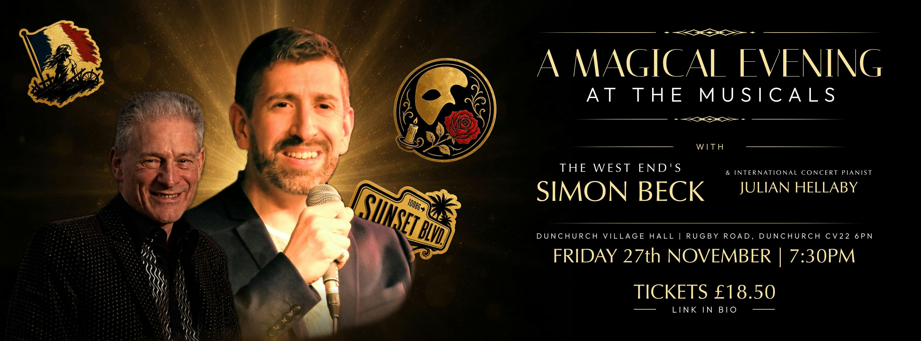 A Magical Evening at the Musicals: with Simon Beck and Julian Hellaby
