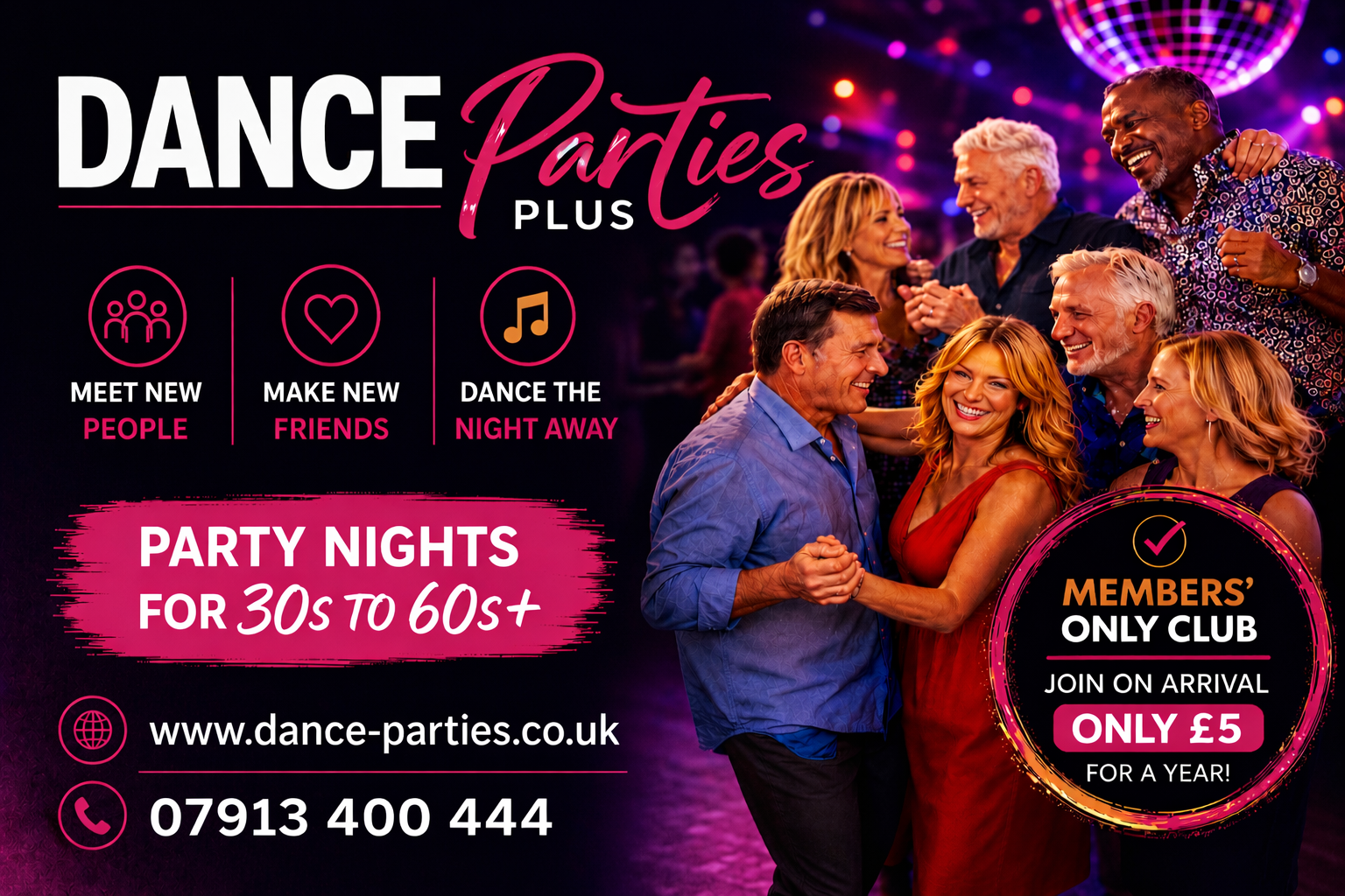 BUCKS/ BERKS. Over 30's-60's+ Party for Singles & Couples- FRI 14 AUG