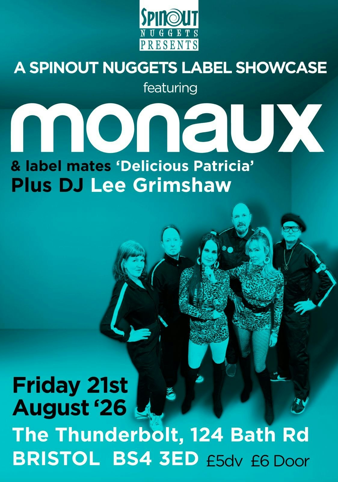 Picture of SPINOUT NUGGETS: MONAUX + Delicious Patricia + Lee Grimshaw DJ