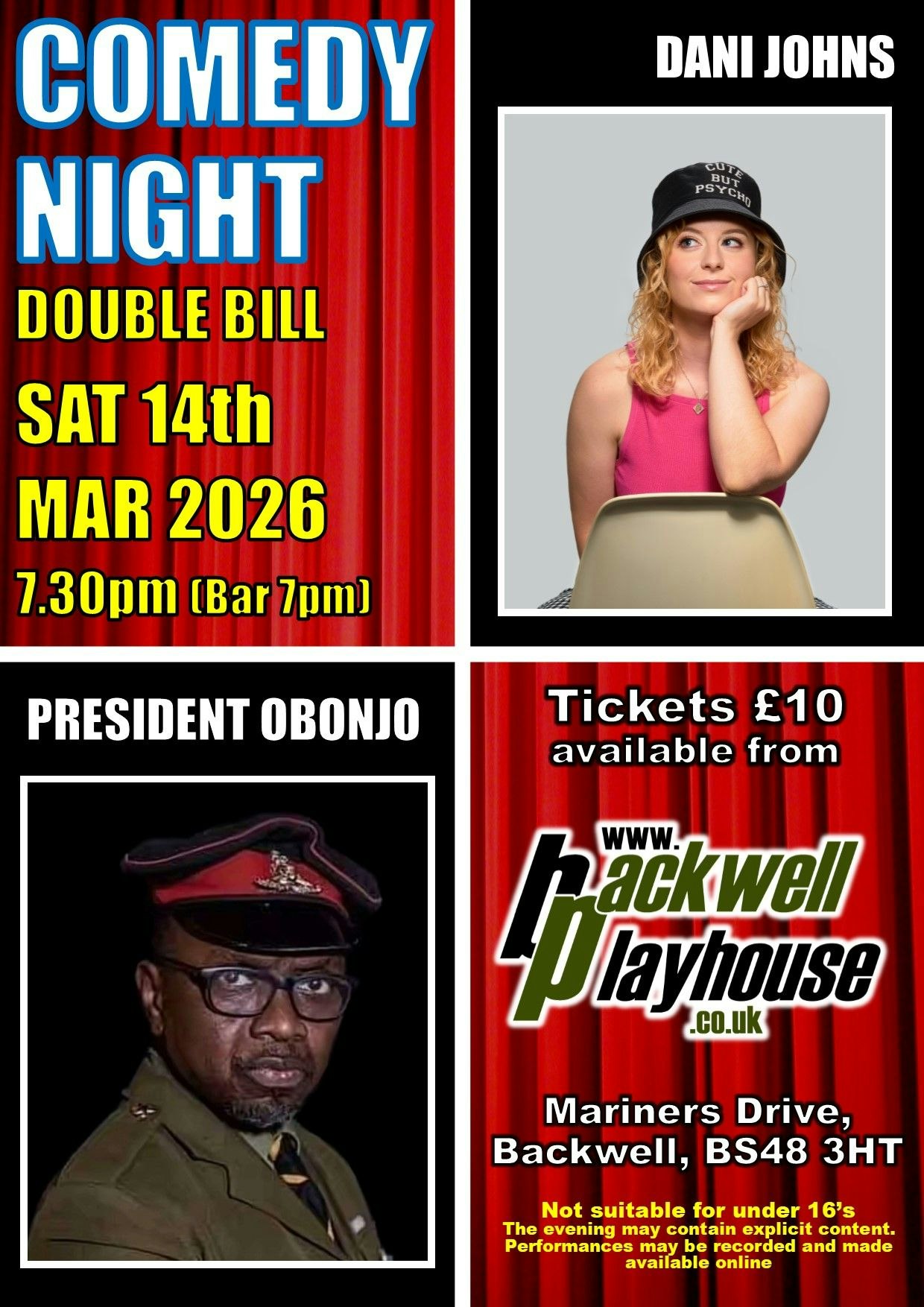 Backwell Playhouse Comedy Night